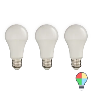 Набор умных ламп светодиодных Wi-Fi Osram Smart Plus E27 220-240 В 9.5 Вт груша матовая 1055 лм изменение цвета RGB 3 шт 89143937 STLM-2161303