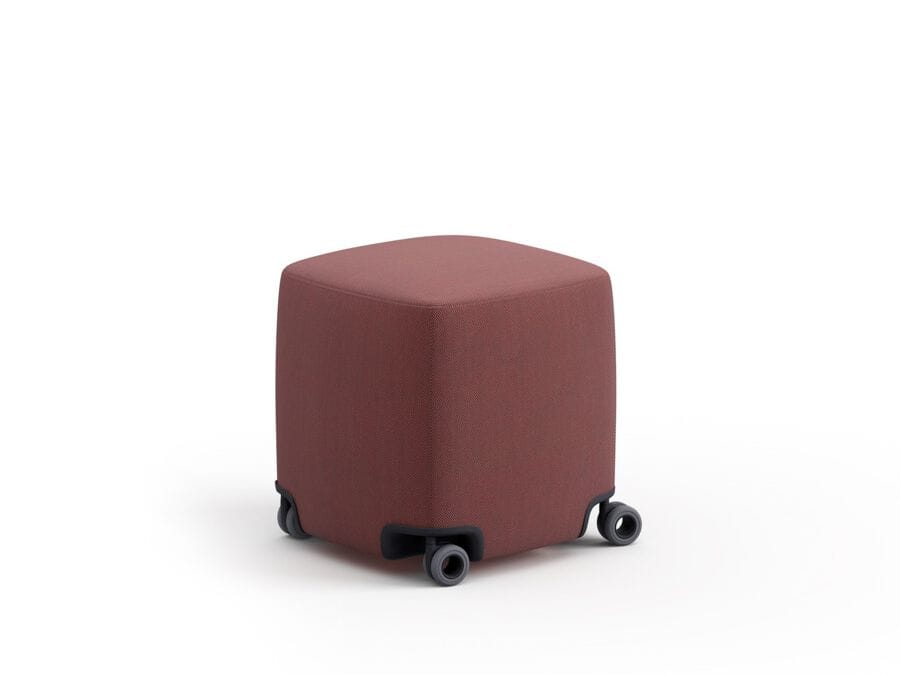 Квадратный пуфик с колесами Brunner колодки ARCH-00072304