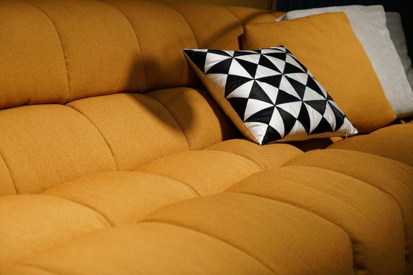 Grado Design Изогнутый 5-местный тафтинговый диван из ткани Salami Sal-sf-g05 - Вид №6