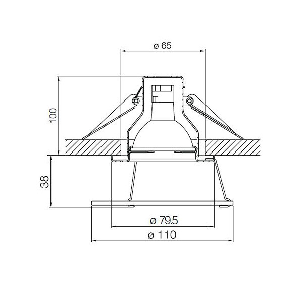 Swarovski A.8992 NR 030 007 Vial встраиваемый потолочный Deco 56457 - Вид №2
