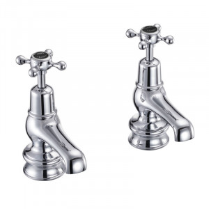 Burlington Кран для бассейна Claremont Regent 3 " Полный оборот с черным акцентом в Chrome CLR1 BLA