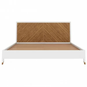 Кровать большая 200х200 Arnika коричневая FURNITERA ARNIKA 120371 Белый;коричневый