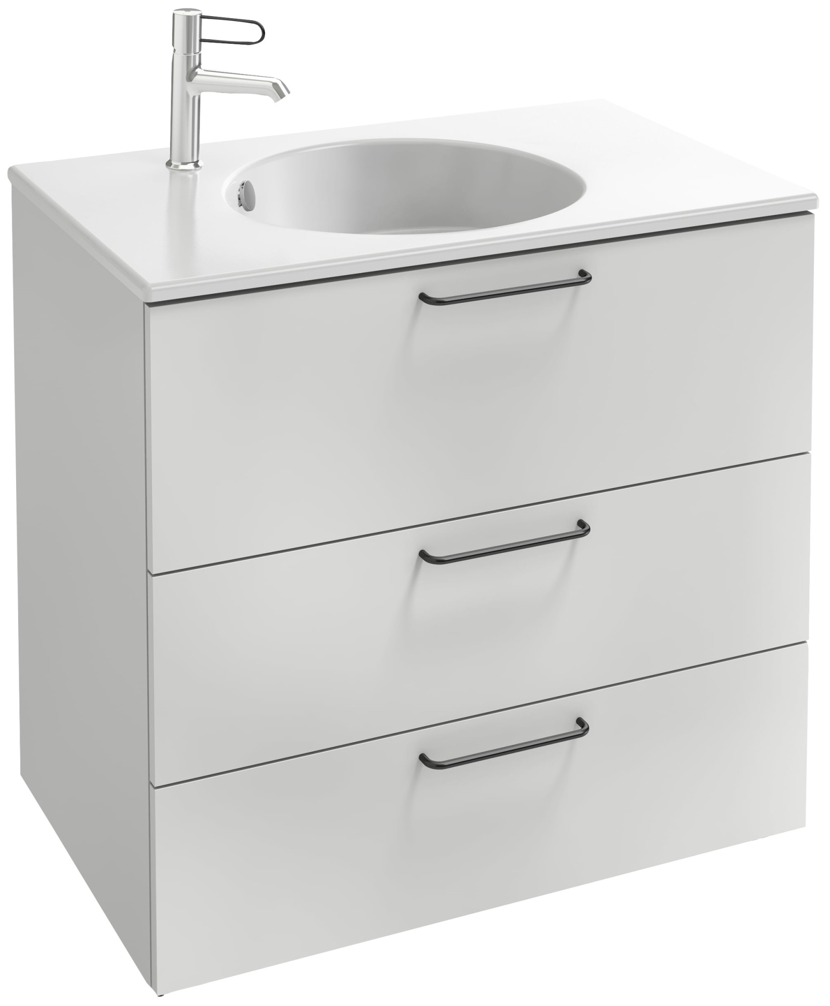 EB2532-R9-N18 Тумба под столешницу 80 см, 3 ящика, черная ручка JACOB DELAFON ODÉON RIVE GAUCHE ODEON RIVE GAUCHE