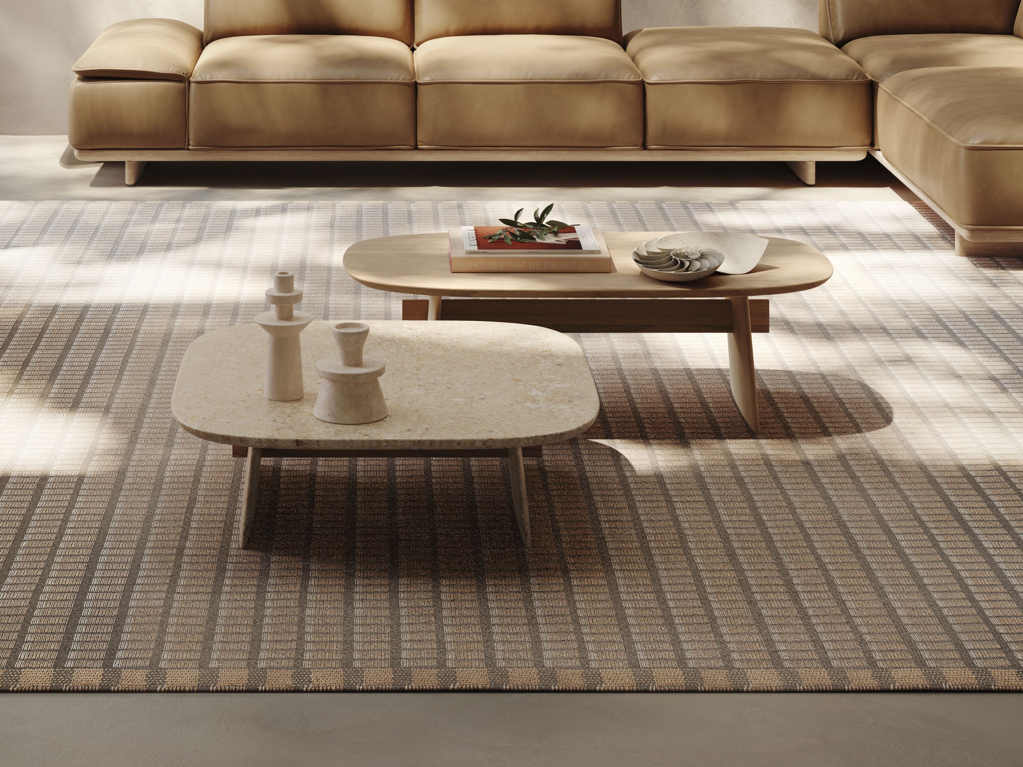 Прямоугольный журнальный столик из камня Лечче Natuzzi Italia ARCH-00097843 - Вид №5