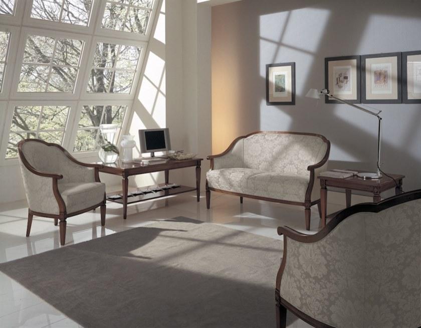 SELVA Высокий журнальный столик из вишневого дерева для гостиной Villa borghese 3372 - Вид №1