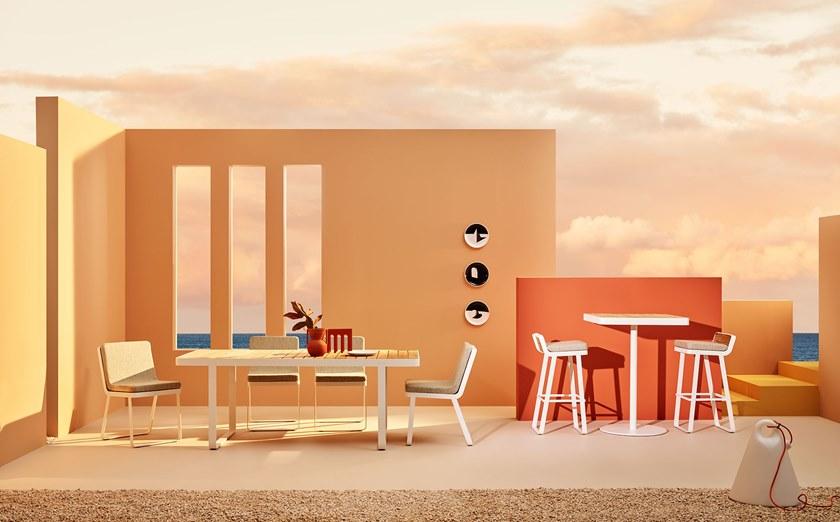 Terraforma Садовый стул из нержавеющей стали и дерева Makemake Mksesbte/1 - mksesbte/2 - Вид №2