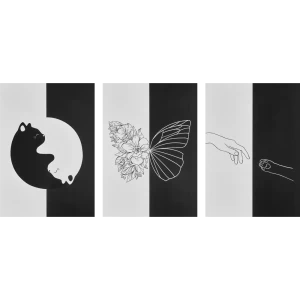 Постер Инь и ян 30x40 см 3 шт.