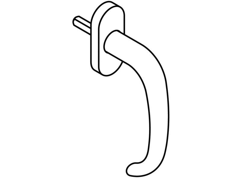 170XAFG.3 оконная ручка HEWI Serie 170 | Edelstahl  - Вид №4