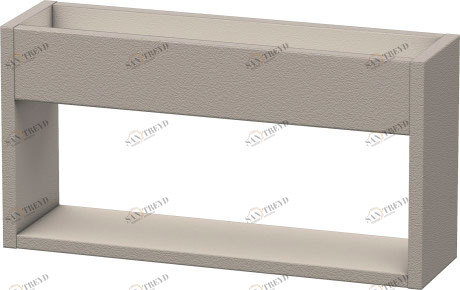 KT253701414 Полочка настенная Ketho #KT2537 500 x 135 мм Терра, декор Duravit