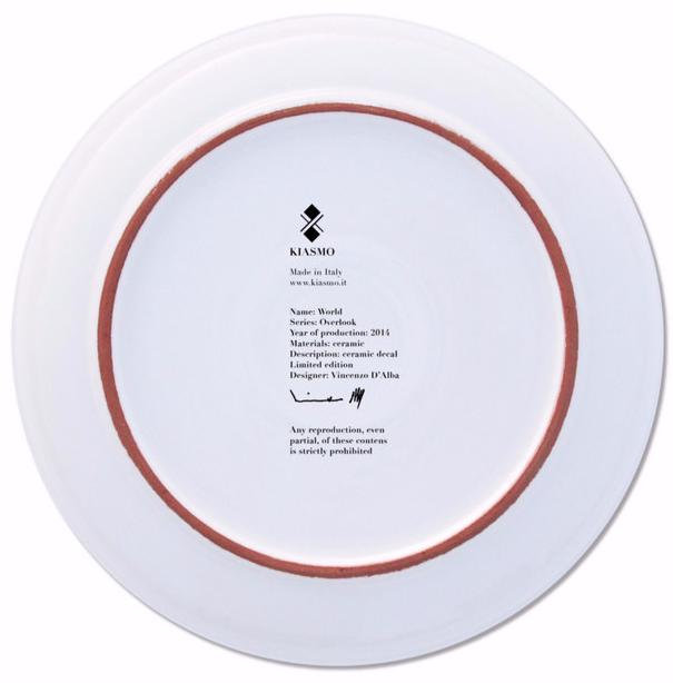 Kiasmo Керамическая тарелка Overlook 2014kddovew - Вид №2