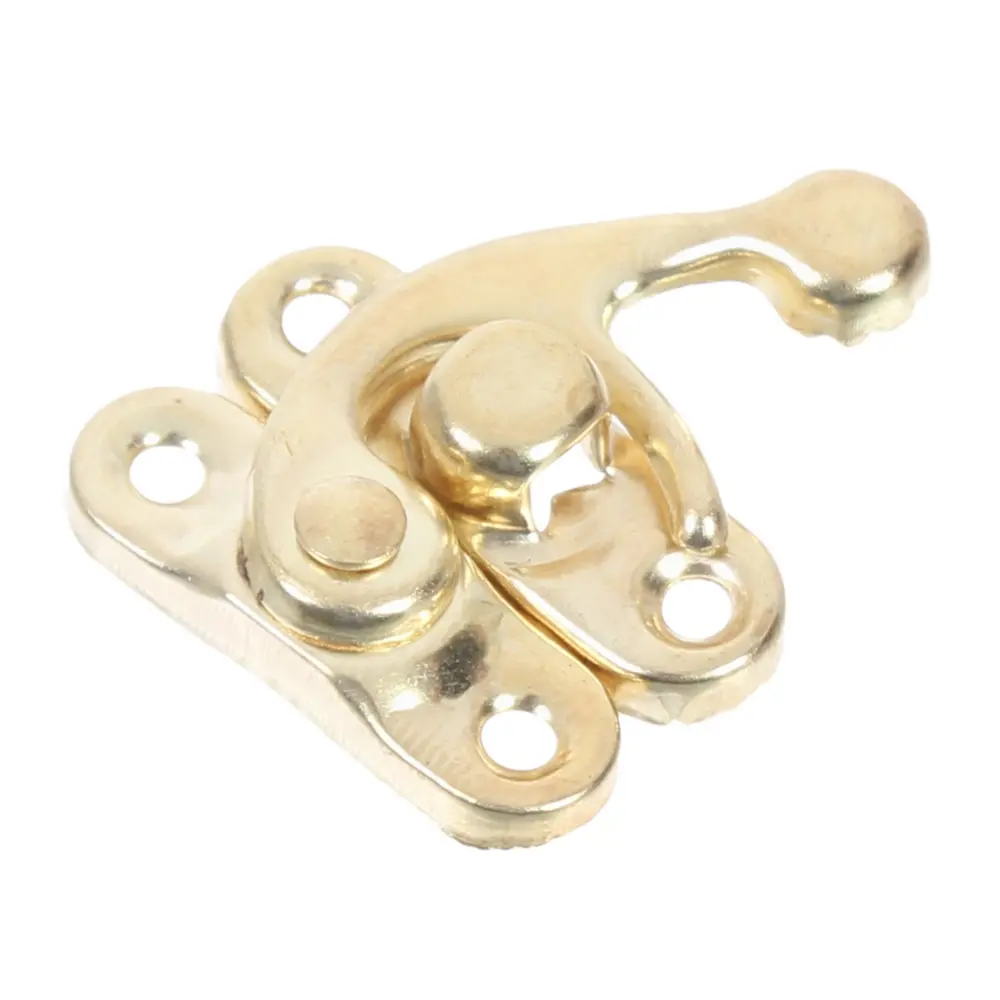 Замок курковой для шкатулок 32х28 мм, цвет золото ЛЕВША STLM-2167101 - Вид №1