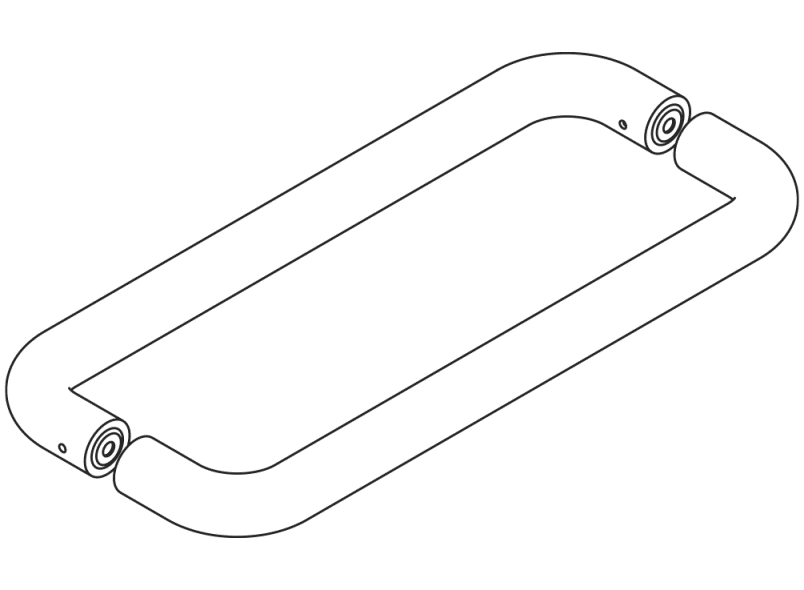 111.250BG.7 Мебельная ручка ø 20 мм HEWI USA Produkte  - Вид №17