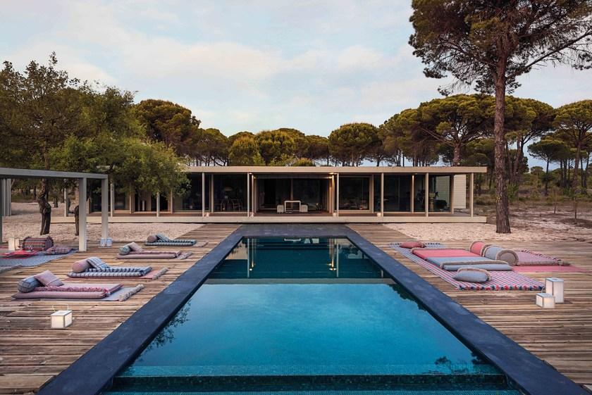 GAN Однотонный прямоугольный коврик из полипропилена для улицы Garden layers sun-id-1433150 - Вид №9