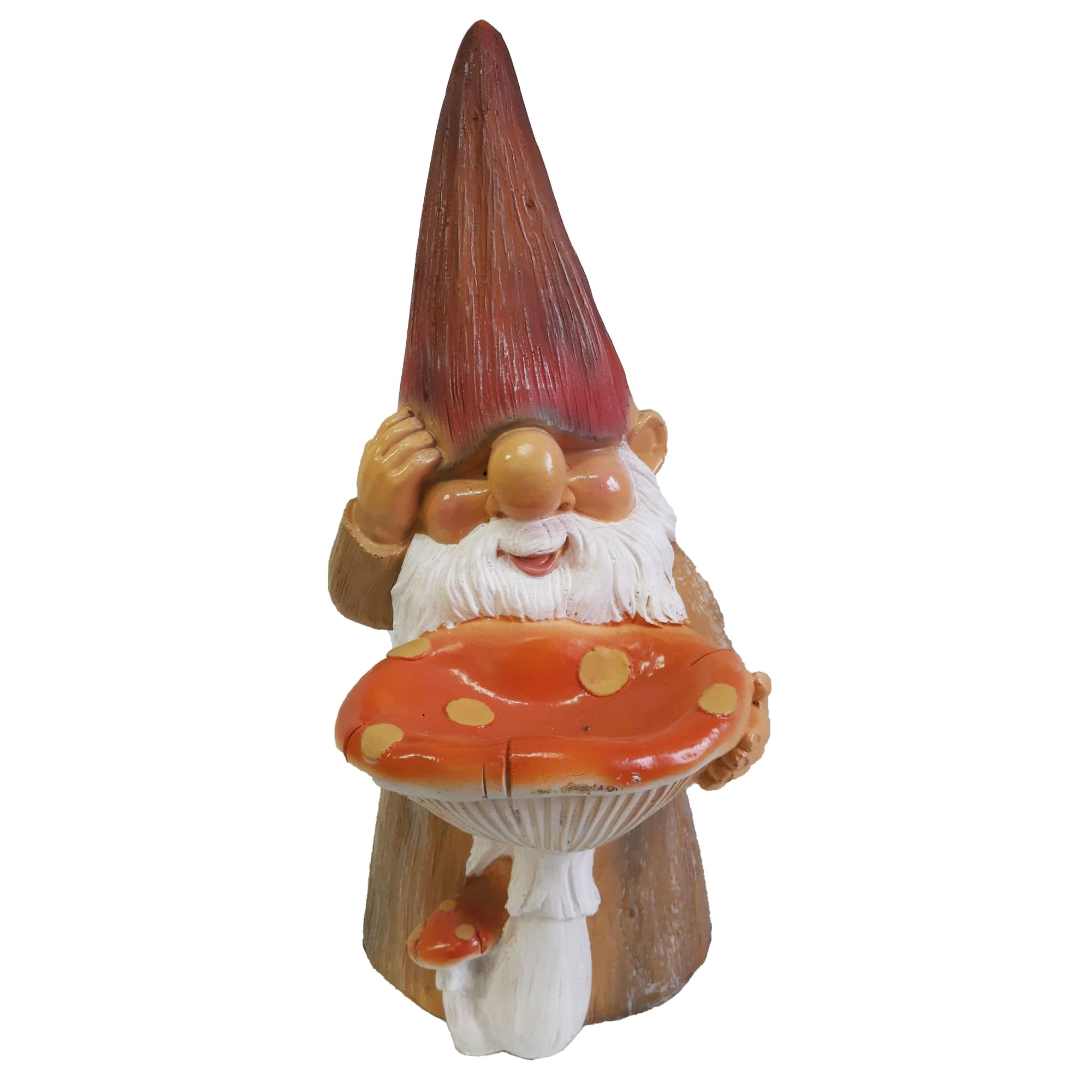 84549157 Фигура садовая «Гном с грибом» средний высота 40 см Santreyd 