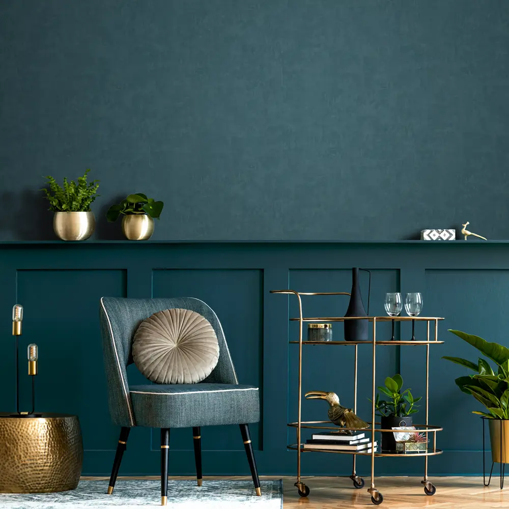 Erismann Light 4: Флизелиновые обои изумрудного оттенка для элегантного интерьера 82738697 Light4 STLM-0035194 - Вид №2