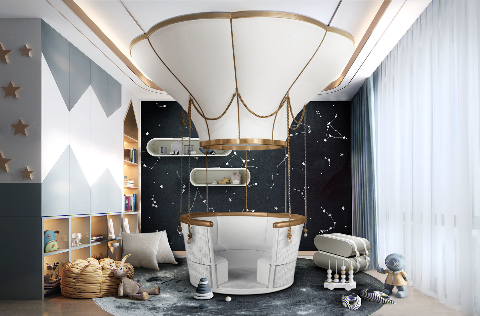 CIST635 Полки в детскую Облако Маленькое Circu  - Вид №10