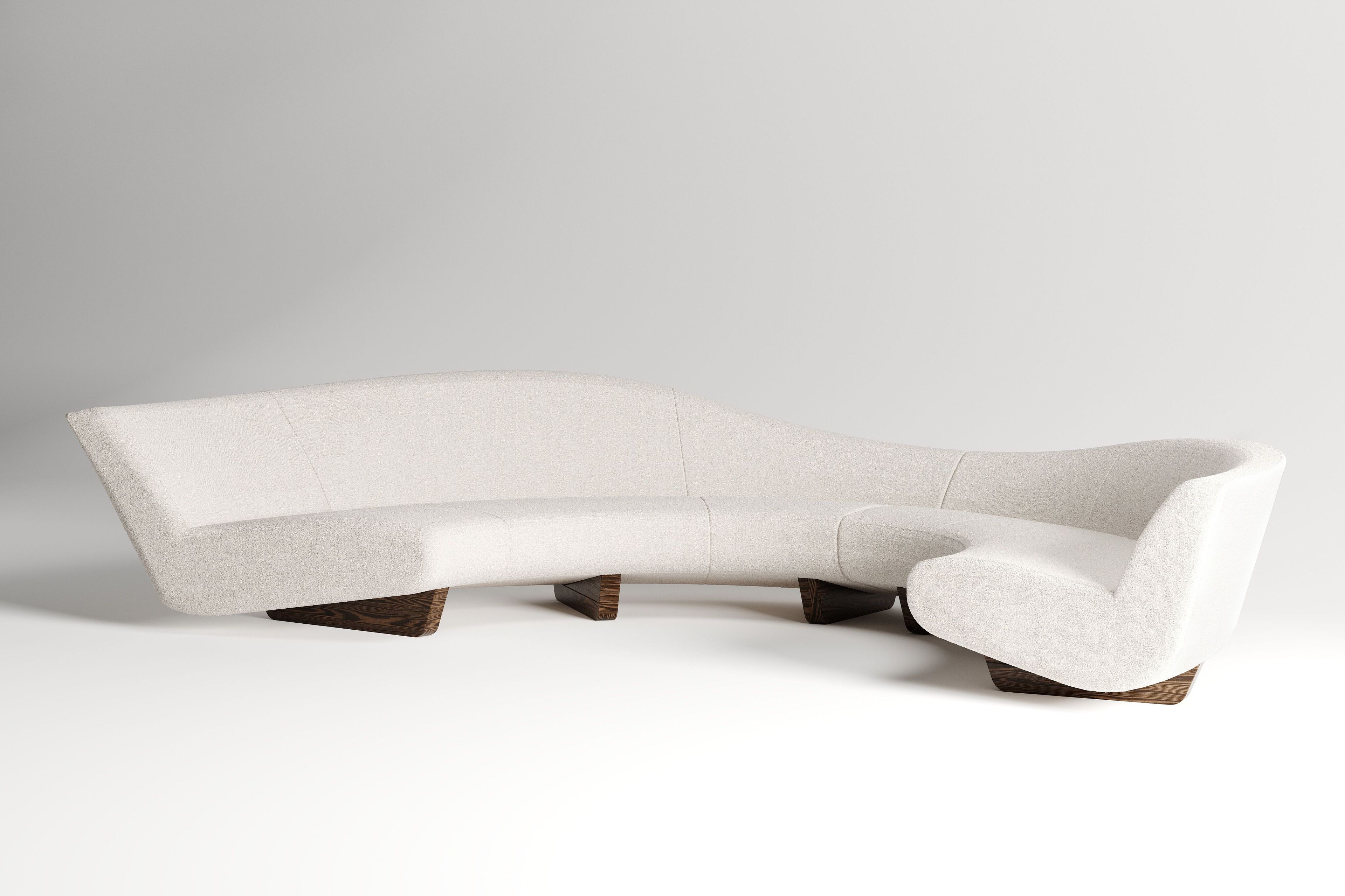 5-местный изогнутый тканевый диван Formitalia Венера ARCH-00036987 - Вид №6