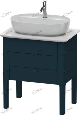 LU956509898 Luv Тумбочка для консоли напольная Темно-синий шелковисто-матовый лак Duravit