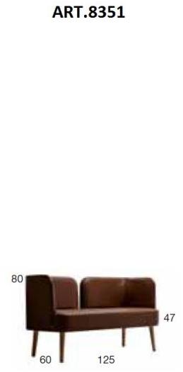 Sedex Барный диван из ткани Metropolitan sun-id-1429567 - Вид №2