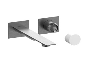 Однорычажный смеситель для раковины с 2 отверстиями без слива