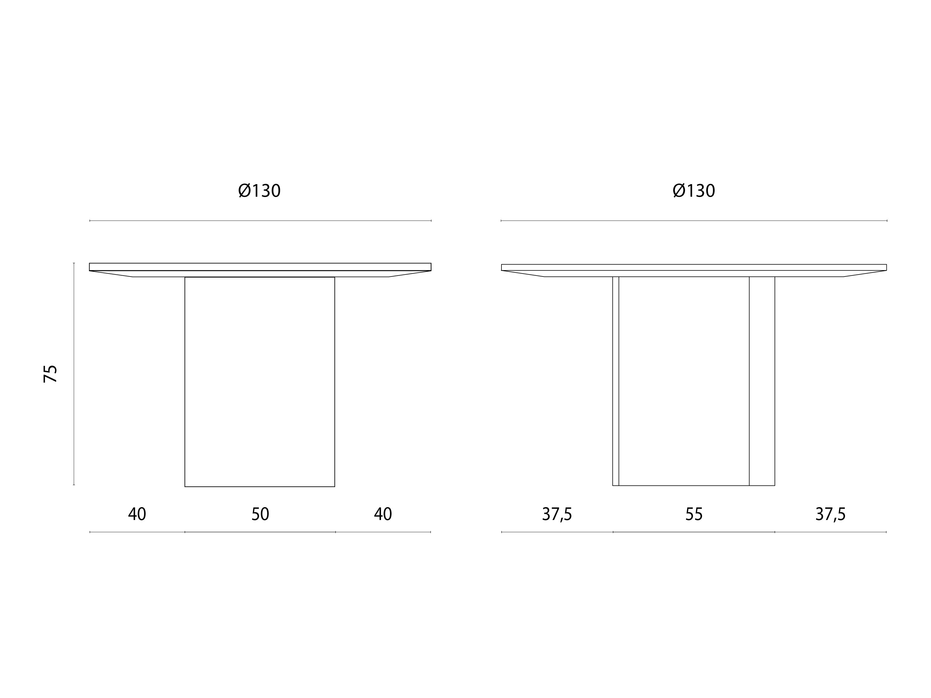 Круглый обеденный стол Miniforms нами ARCH-00080195 - Вид №3