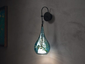 Настенный светильник из дутого стекла