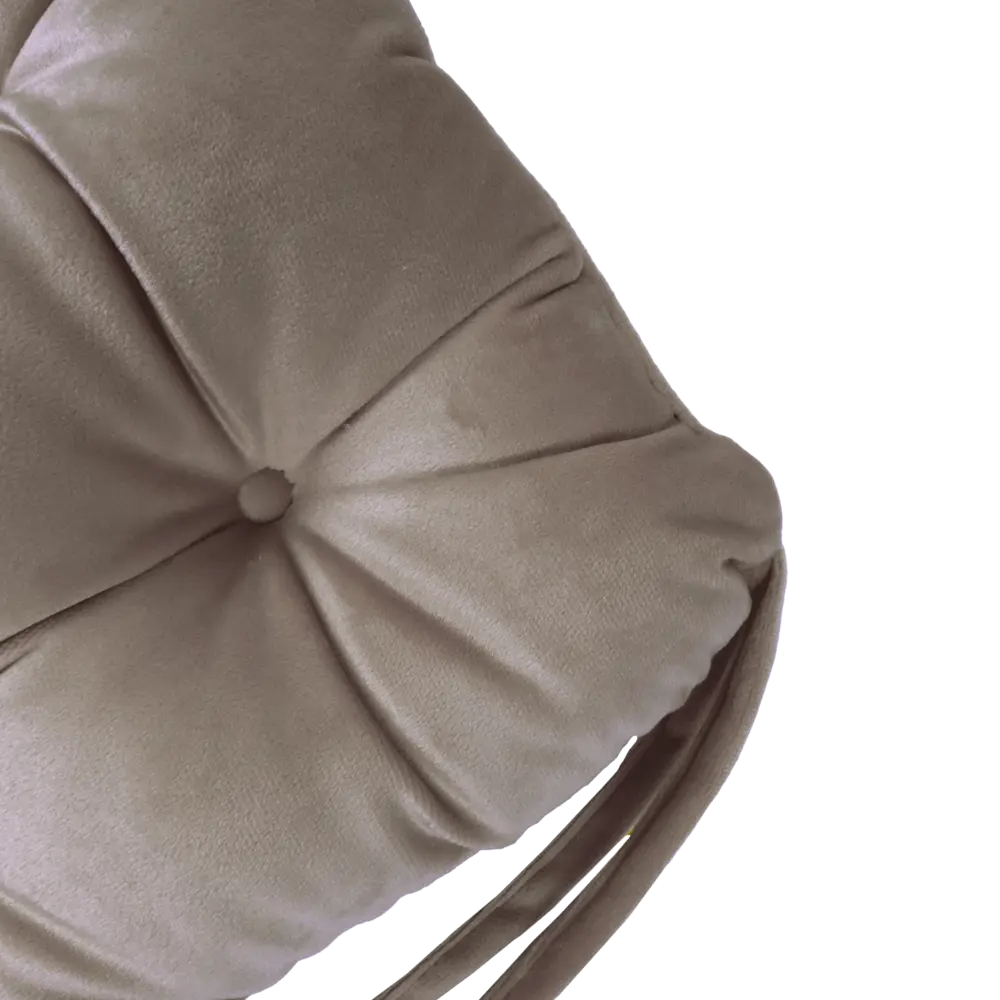 Подушка для стула Бархат 40x36x6 см цвет бежевый LINEN WAY STLM-2016256 - Вид №2