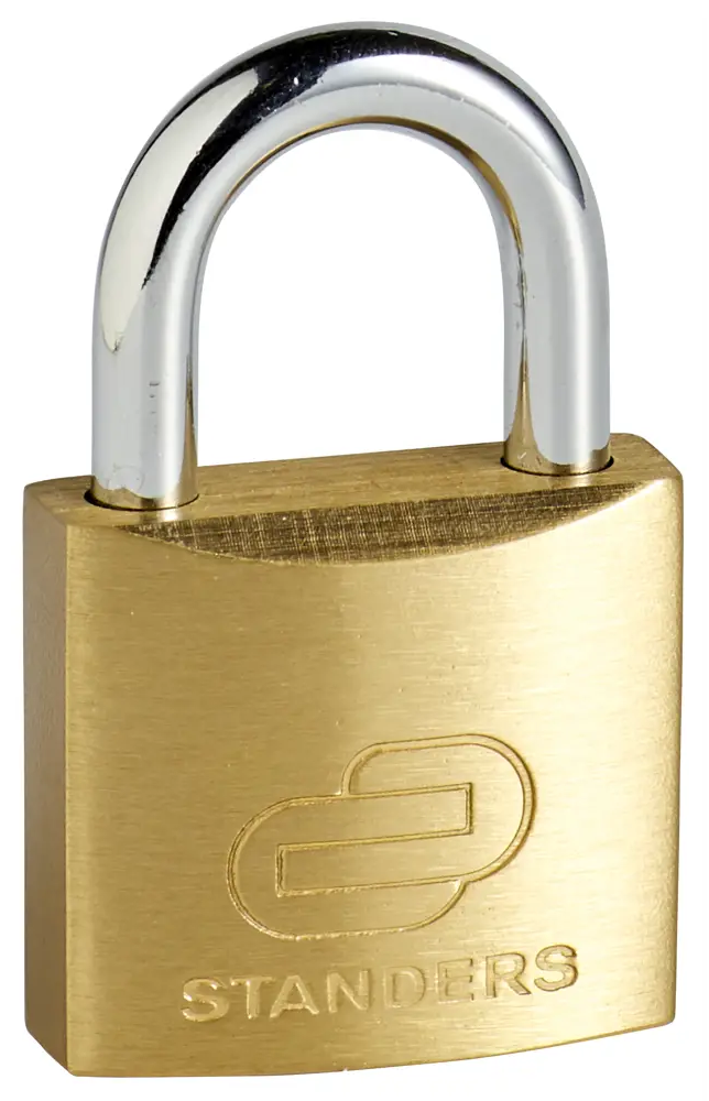 Навесной замок Standers в латунном корпусе с усиленной дужкой 82247255