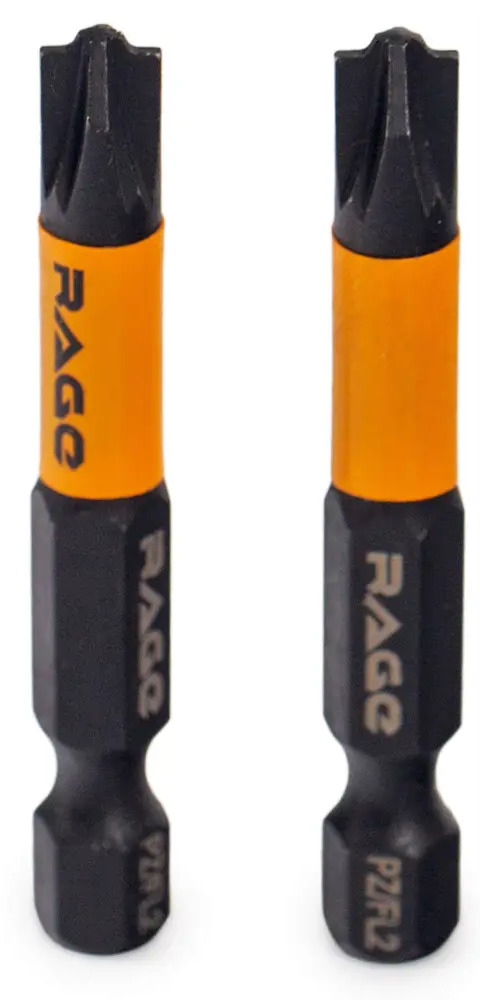 Магнитные биты RAGE для точного монтажа PZ/FL2 50 мм 89345794