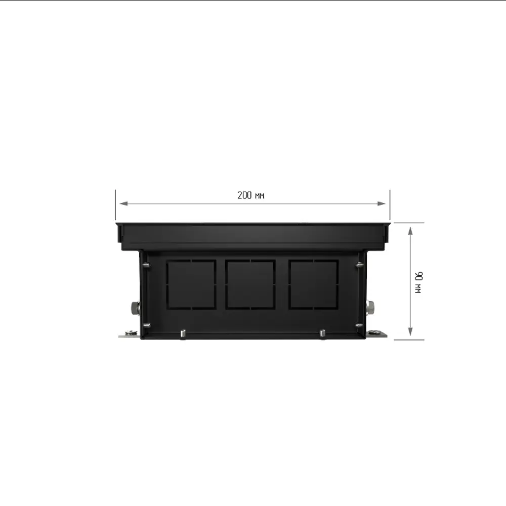 Внутрипольный конвектор Royal Thermo Atrium 1600x200x90 мм боковое подключение 1 теплообменник с решеткой STLM-2124660 - Вид №6