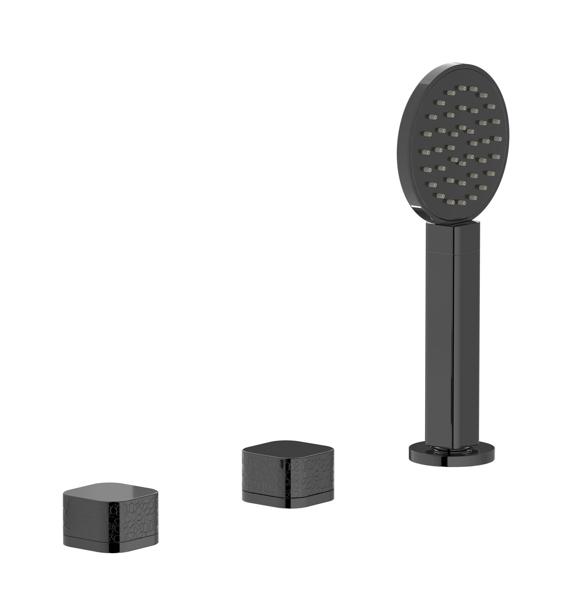 Встраиваемый смеситель для ванны с 3 отверстиями и ручным душем IB Elio ARCH-00084092 - Вид №14