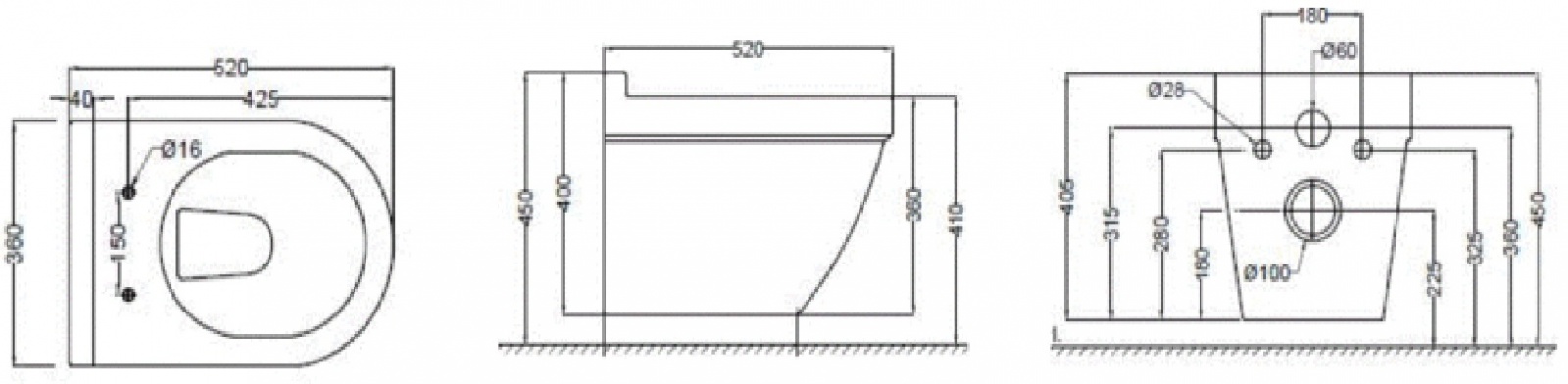 SLS-WHT-6953BIUFSM Подвесной унитаз Jaquar Solo Santreyd - Вид №1