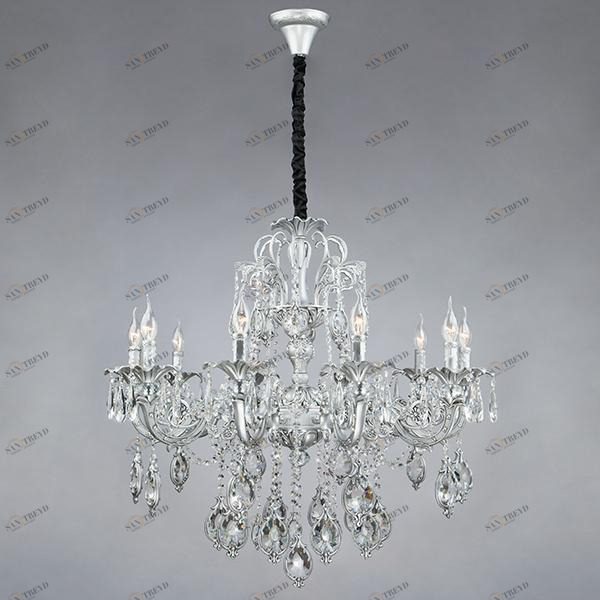 Подвесная люстра Bogates Wonderful 276/10 Strotskis BOGATES ДИЗАЙНЕРСКИЕ, СВЕЧИ 181800 Серебро 