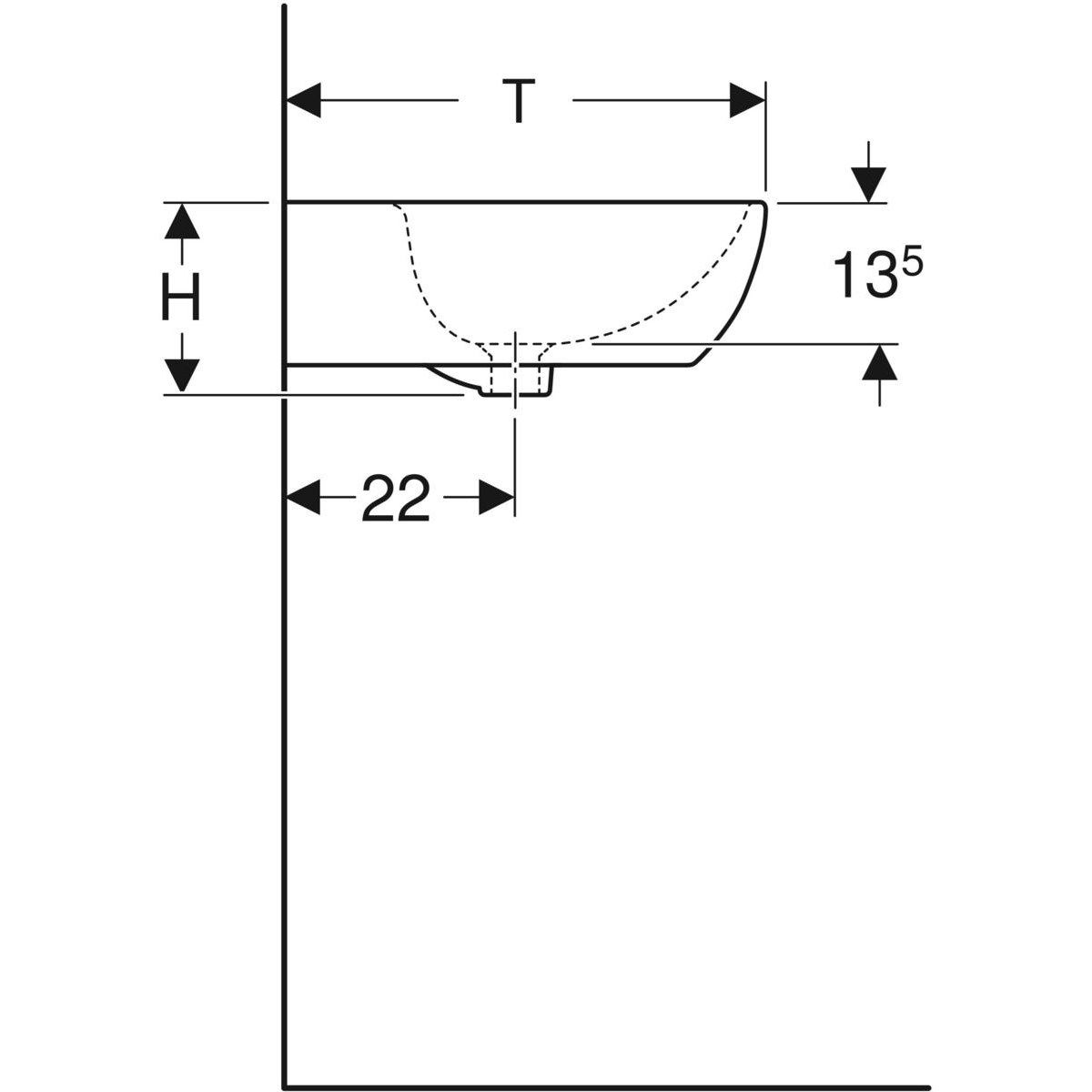 Раковина из керамогранита с переливом Geberit фантазия ARCH-00040343 - Вид №3
