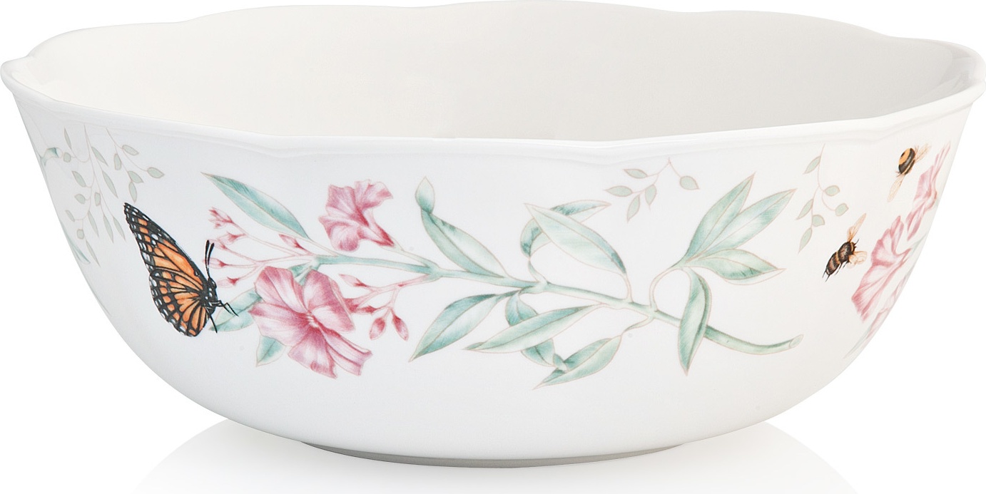 10524876 Lenox Салатник круглый Lenox "Бабочки на лугу" 25см Фарфор 