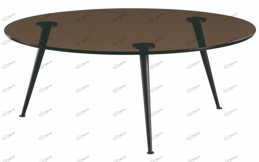 Ph Collection Круглый журнальный столик из стали и стекла sun-id-1398995