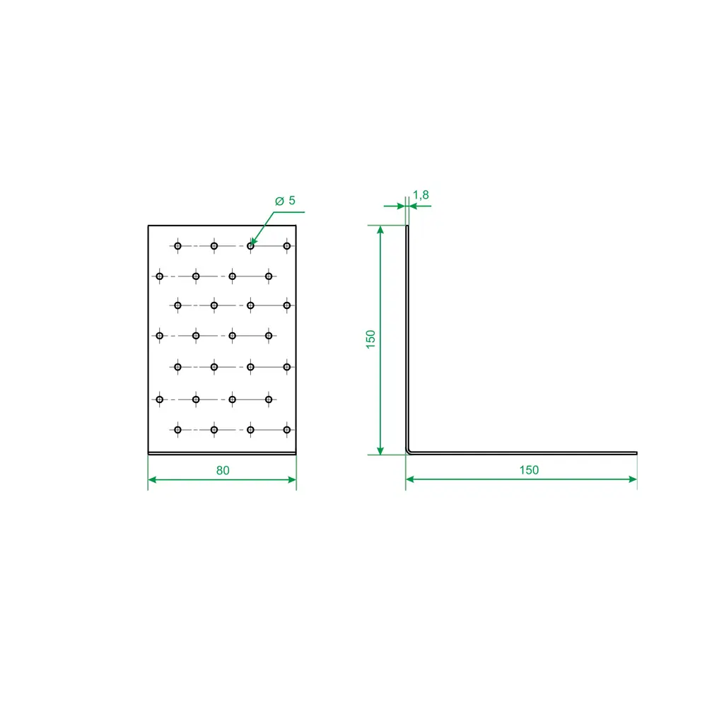 Santreyd Уголок крепежный усиленный 150×150×80 мм для надежных соединений 84857843 STLM-0056259 - Вид №4