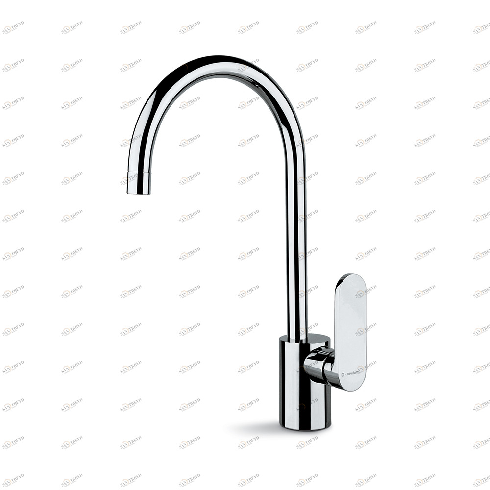 Смеситель для мойки, однорычажный, с круглым изливом X-LIGHT NEWFORM Италия 64100