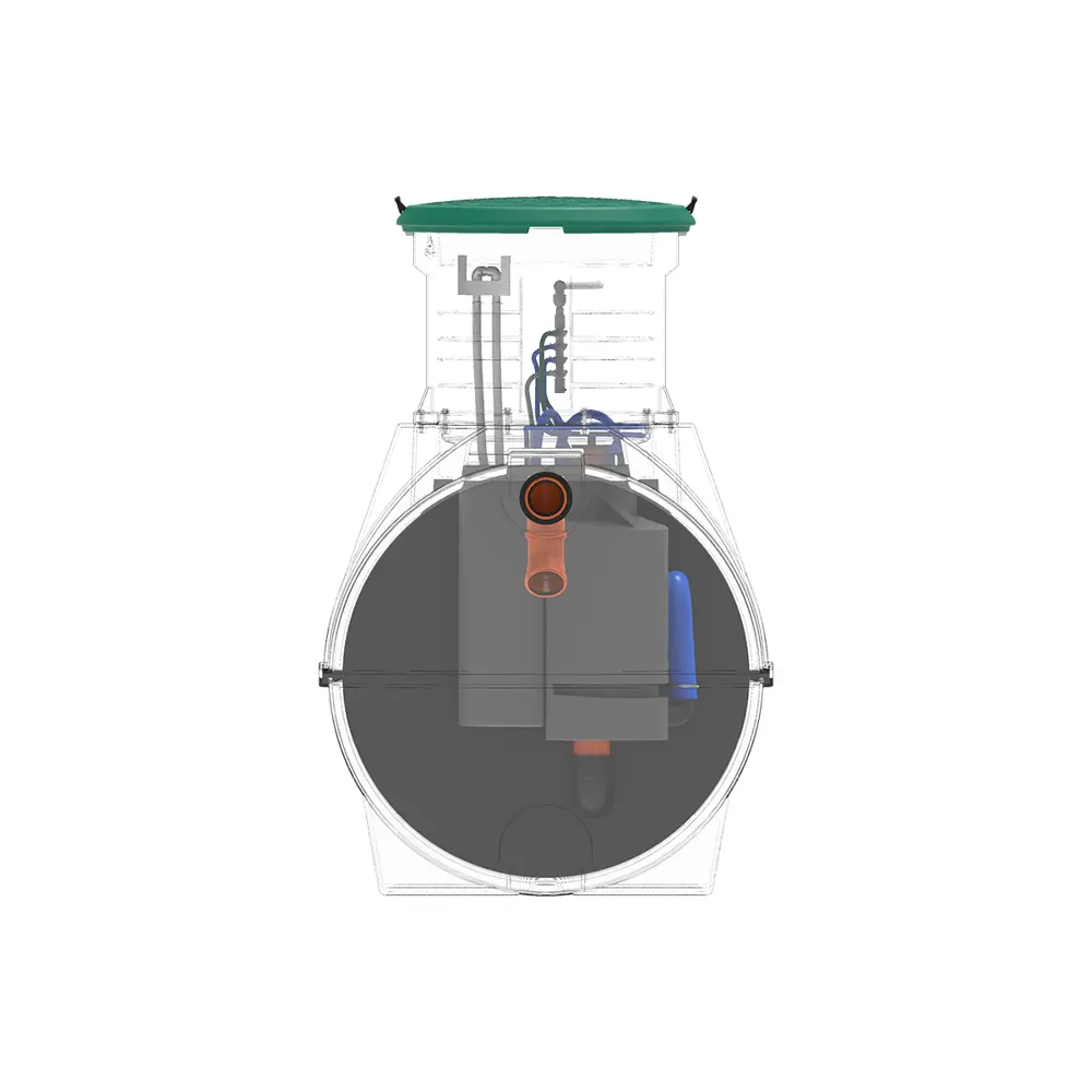Станция биологической очистки четрыхкамерная Rostok Ground 6 Pro 2800 литров 1200 л/сутки STLM-2211821 - Вид №7