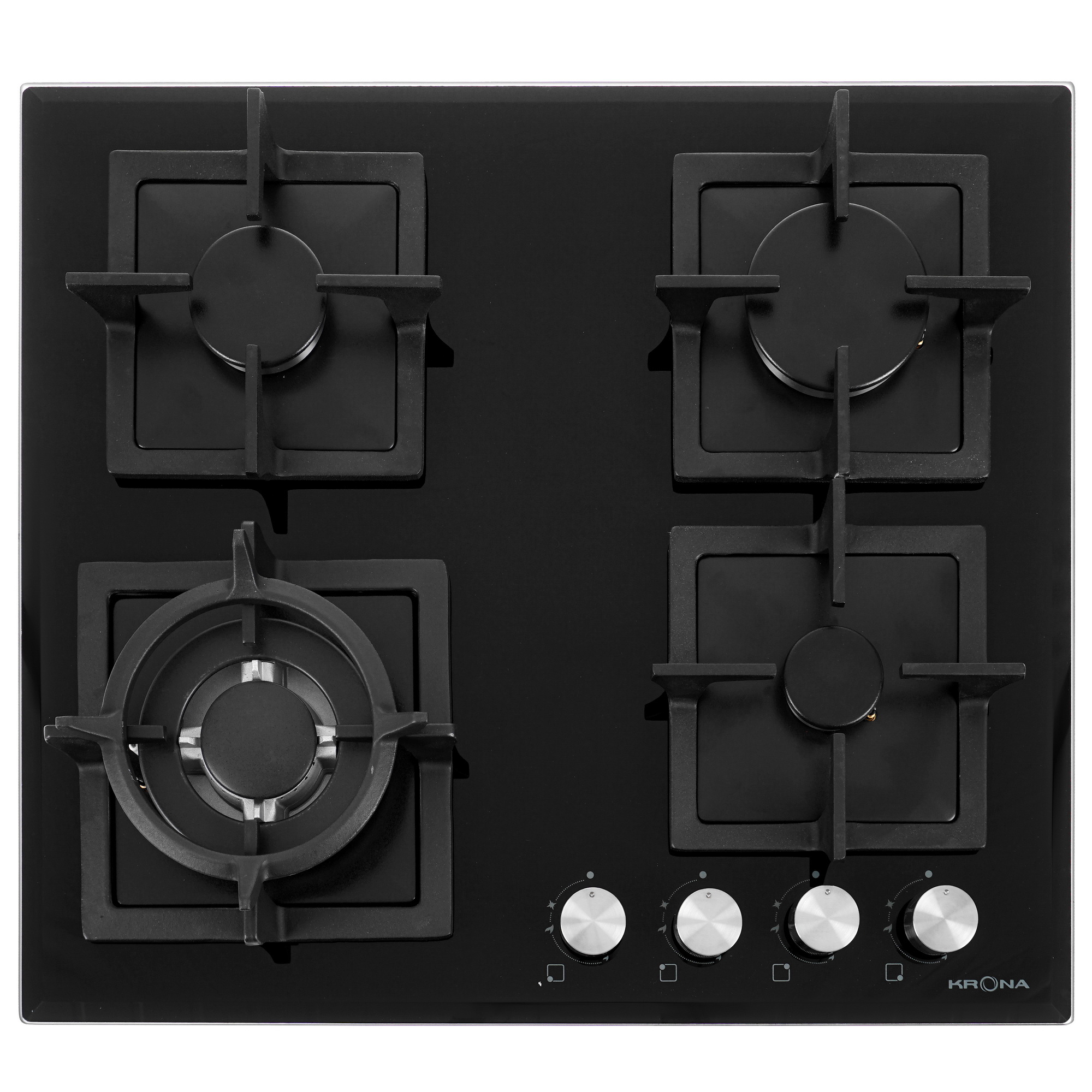 8160807 Газовая варочная поверхность KRONA CALORE 60 BL KRONA1 STDN-0139611