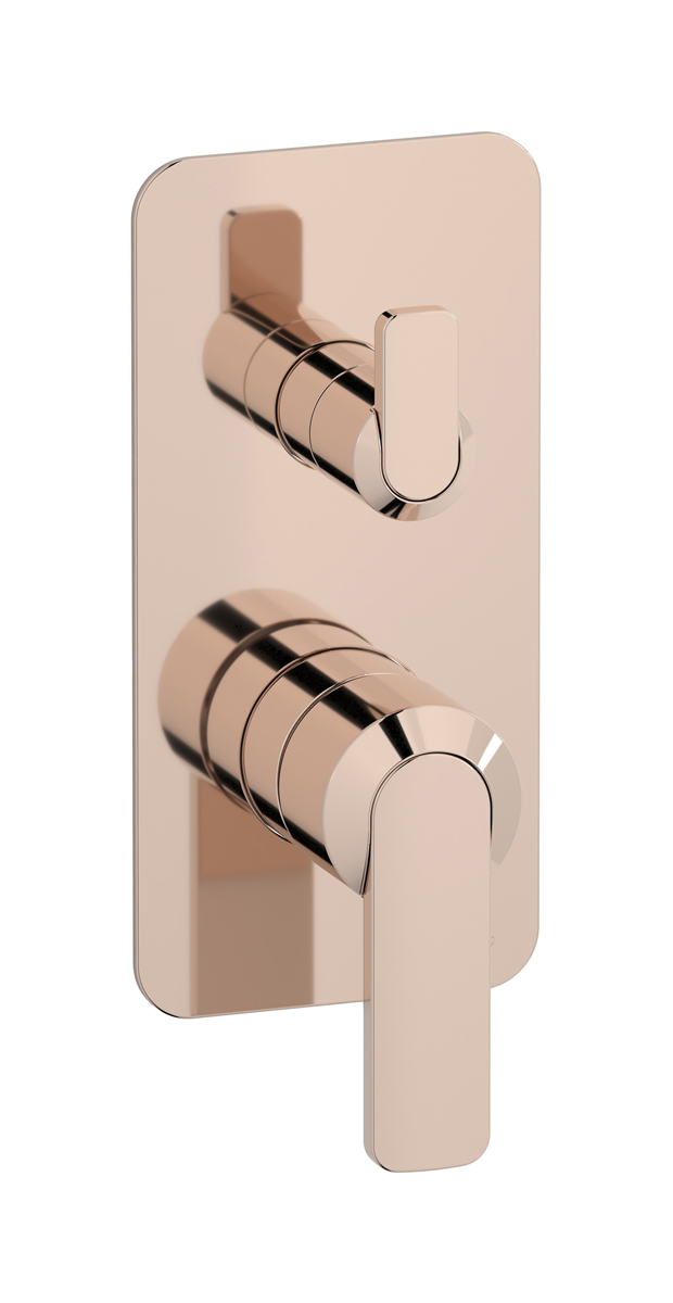 Внешние части встроенного в стену смесителя на 3 потребителя WE ARE IB c6312rs Rose Gold C-67