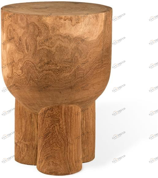 Pols Potten Низкий деревянный табурет  500-030-093 