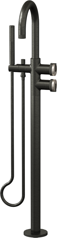 E-11554-R1BNi-L1BOX-BOX Смеситель напольный отдельностоящий (внешняя часть) GRAFF MOD+