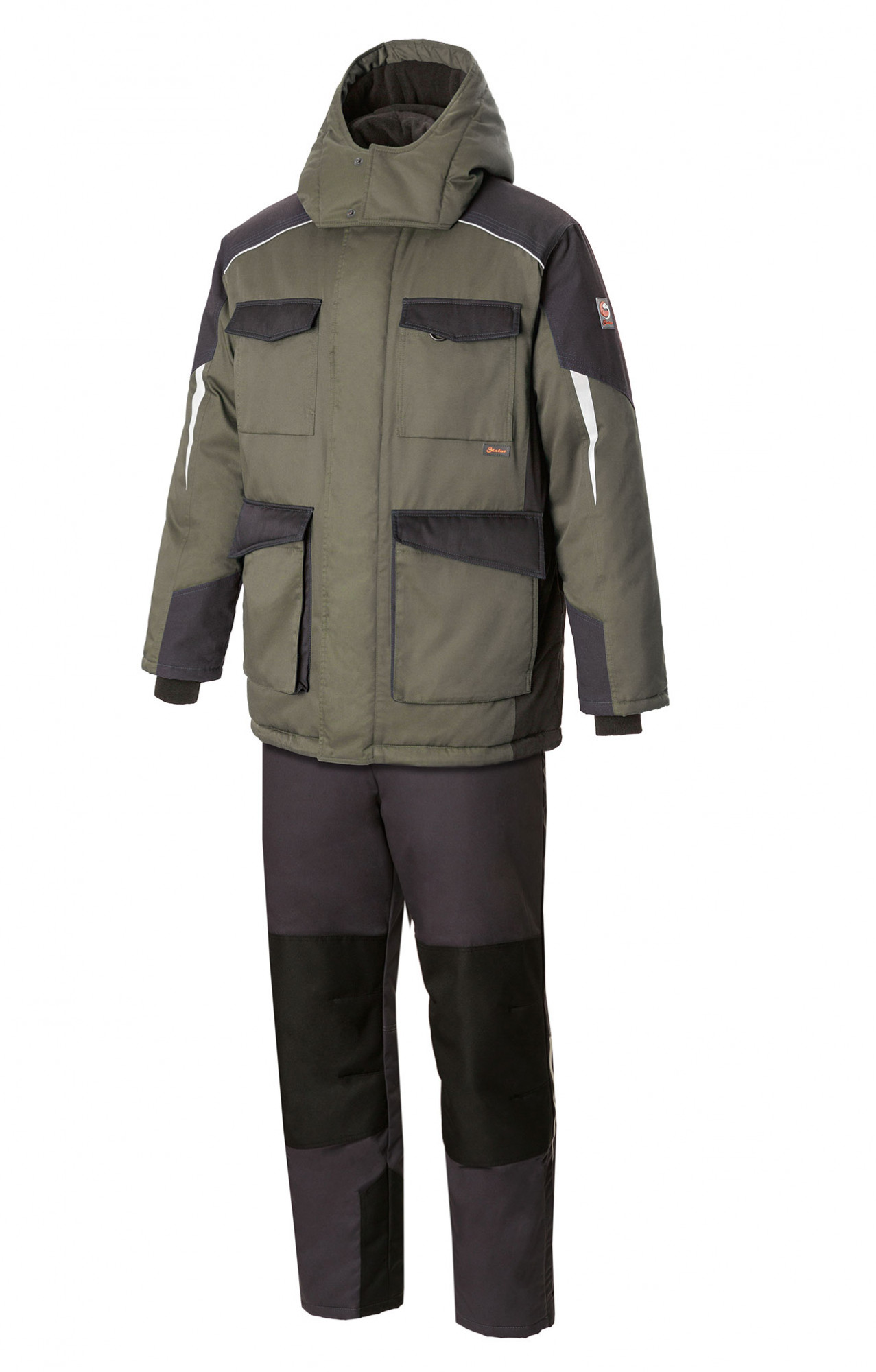 5037900 Костюм утепленный серый хаки графит STATUS  Зимняя спецодежда  размер 60-62/182-188 
