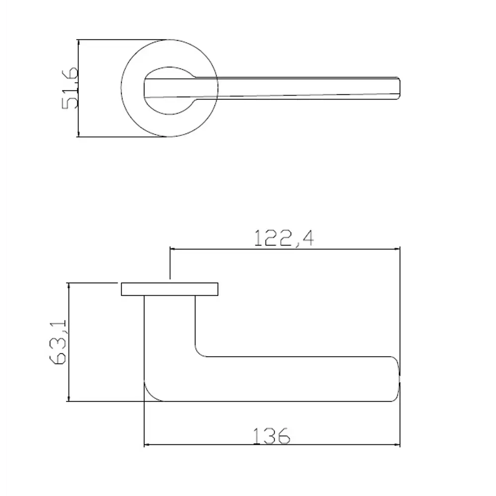 EDSON: Дверные ручки EDS-87Н-R2 в графитовом исполнении 85169304 STLM-0059362 - Вид №4