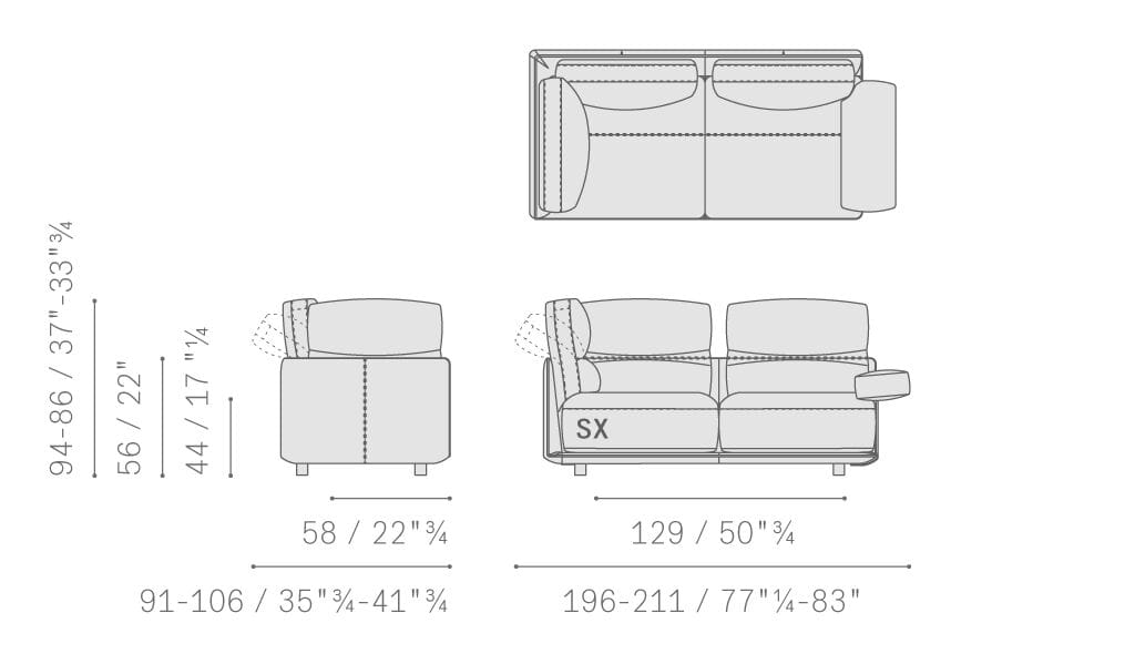 Кожаный модульный диван Poltrona Frau коллекция - диваны и кресла ARCH-00076677 - Вид №18