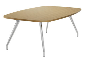 Алюминиевый и деревянный бочковый стол