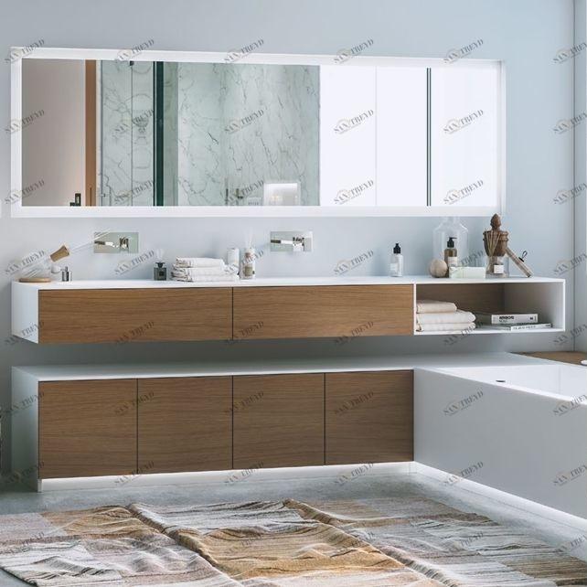 Moma Design Тумба под раковину подвесная с 2 ящиками 1800 Boxline2 250 дуб BLY21180RN