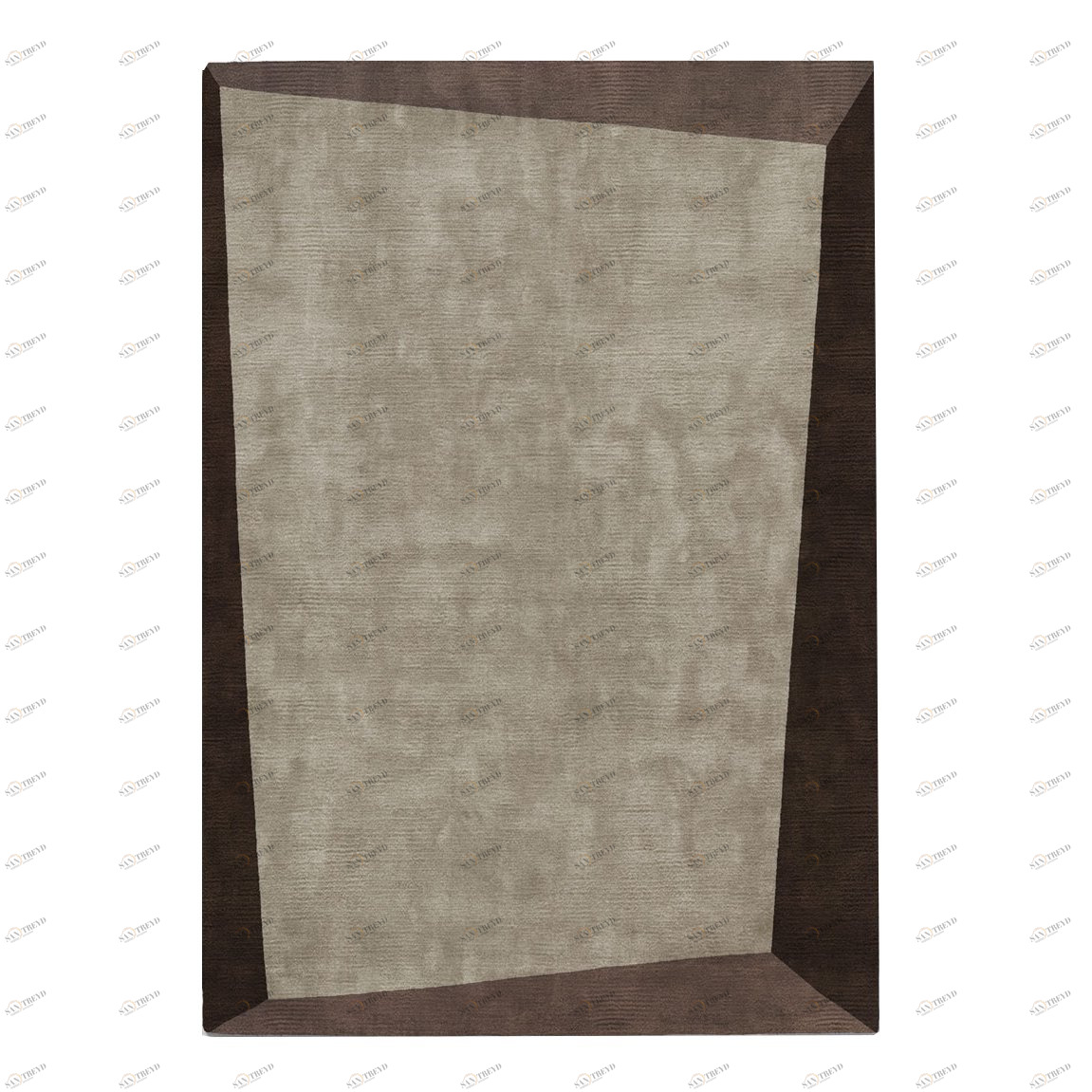 Ковер Dipped Frame Dark Bege 120x170 бежевый RUGBERRY ДИЗАЙНЕРСКИЕ, DIPPED FRAME 326051 Бежевый;коричневый 