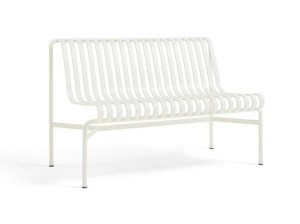 Стальная садовая скамейка со спинкой